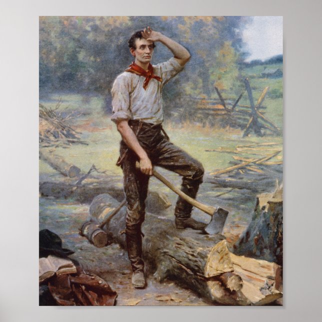 Póster Abe Lincoln El Rail Splitter (Frente)