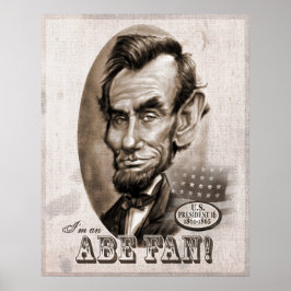 Póster Abe Lincoln Fan