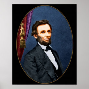 Póster Abe Lincoln Portrate