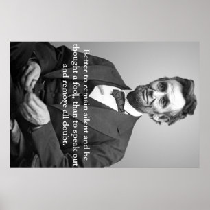 Póster Abe Lincoln quote poster