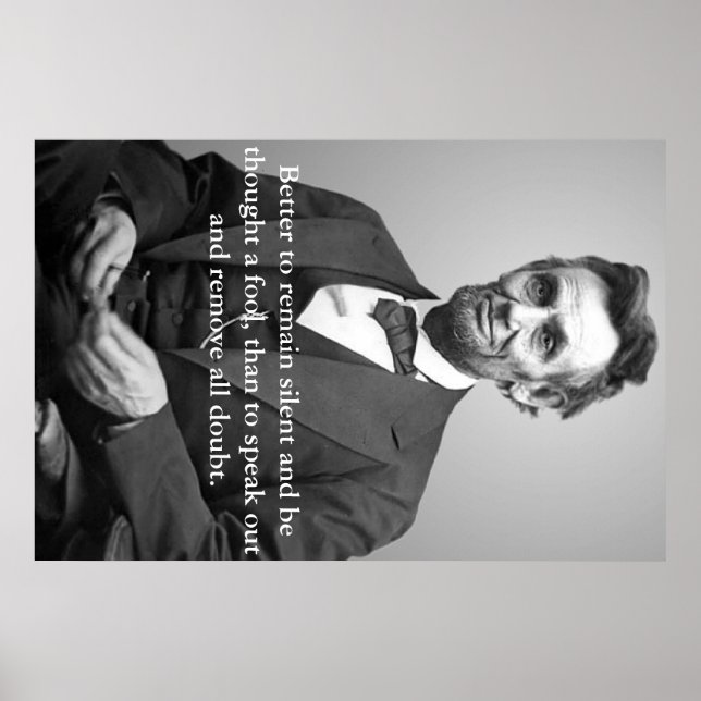 Póster Abe Lincoln quote poster (Frente)