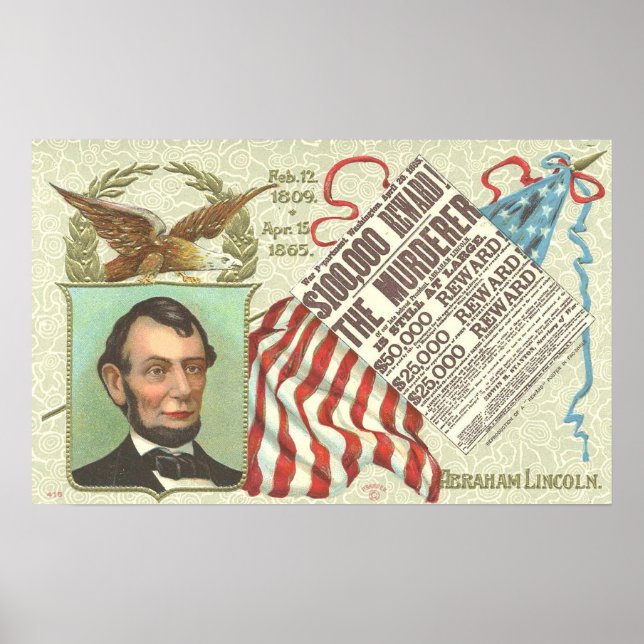 Póster Abe Lincoln Vintage Poster (Frente)