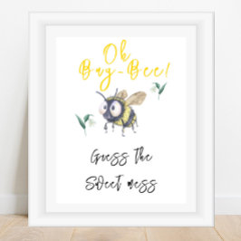 Póster Abeja - Adivina el dulce lío
