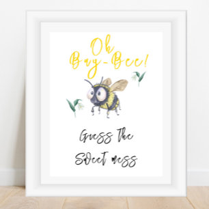 Póster Abeja - Adivinen el dulce desorden