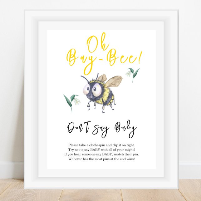 Póster Abeja Bebé - No digas bebé (Subido por el creador)