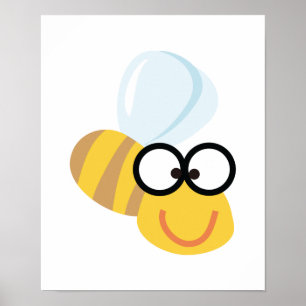 Póster abeja boba tonta
