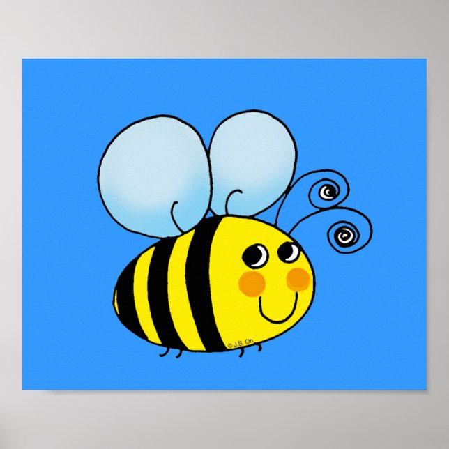 Póster Abeja de burbujas (Frente)