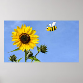 Póster Abeja Feliz.