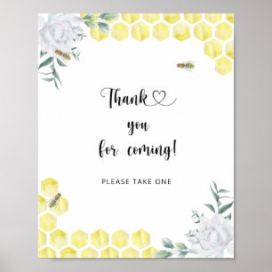 Póster Abeja \ Gracias por venir