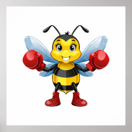 Póster abeja melífera europea