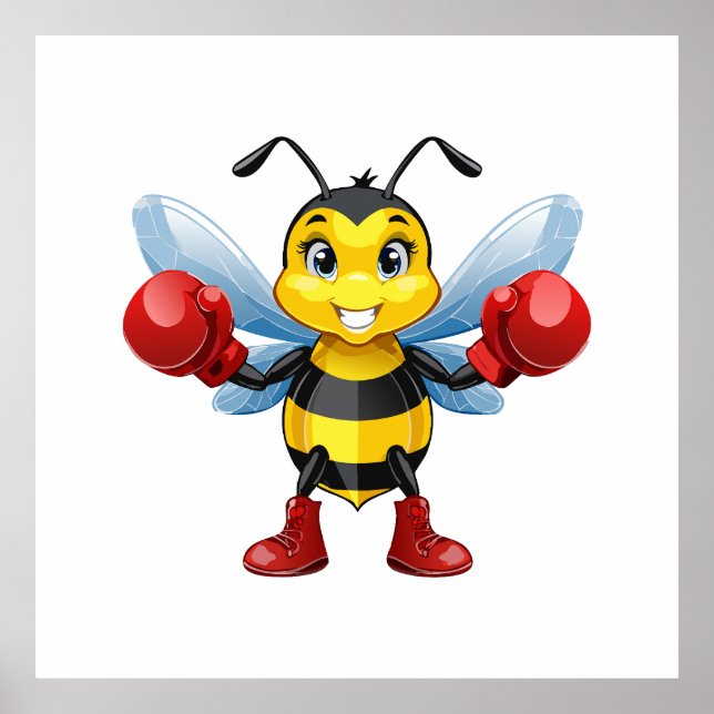 Póster abeja melífera europea (Frente)