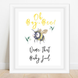 Póster Abeja - Nombra esa comida para bebés