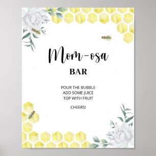 Póster Abeja pequeña \ barra de Mom-osa