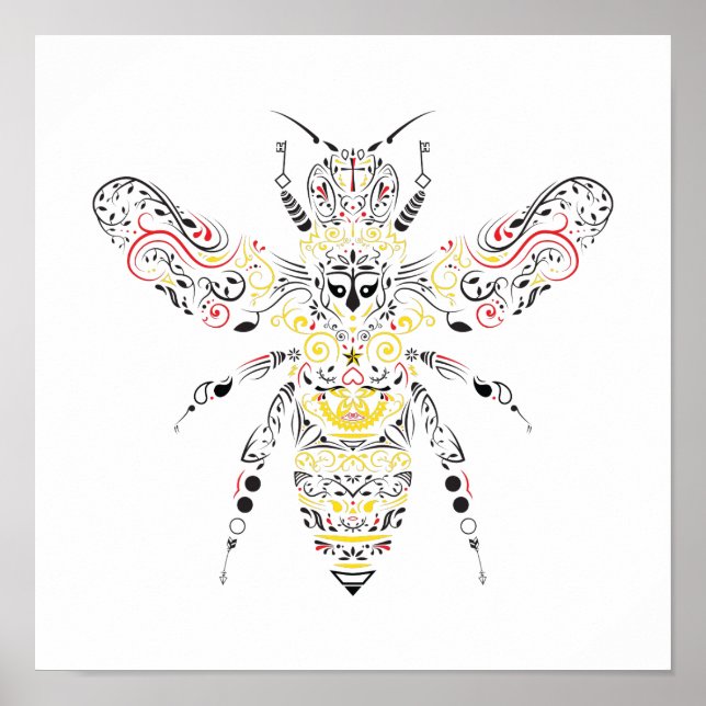 Póster abeja reina (Frente)