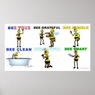 Póster Abeja una buena abeja