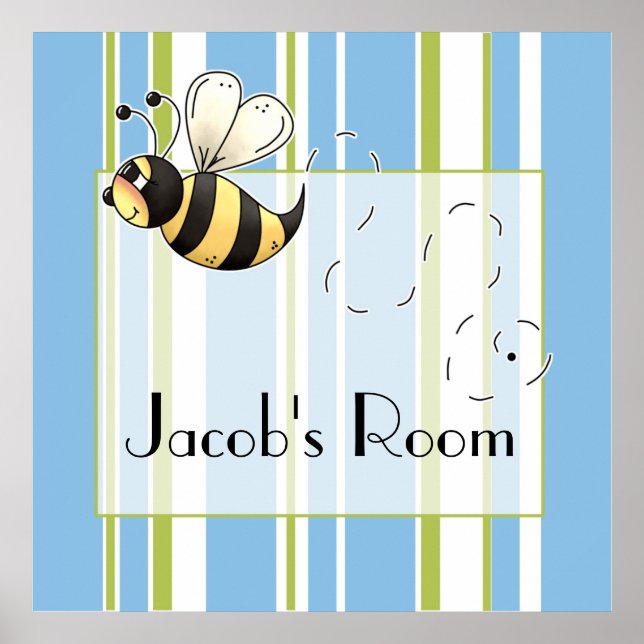 Póster Abejas de un país lindo para personalizar (Frente)