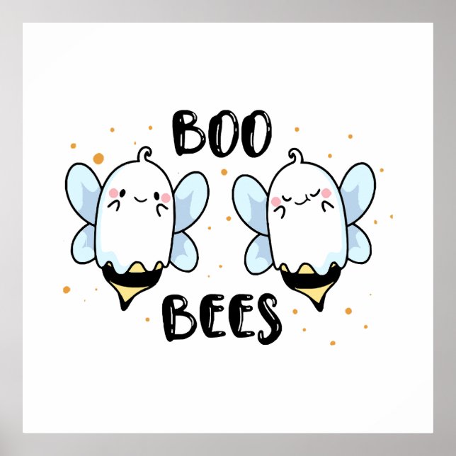 Póster Abejas fantasmales lindas - Halloween divertido en (Frente)