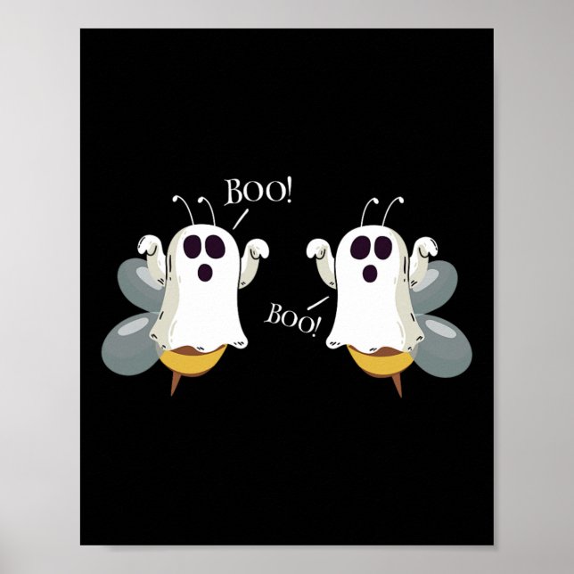 Póster Abejas fantasmas diciendo mujeres disfrazadas de b (Frente)