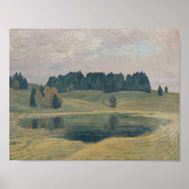 Póster Abend am Mittenwaldsee Mathilde Sitta-Allé (Frente)