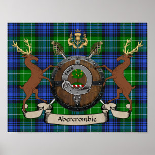 Póster Abercrombie Badge & Scottish Targe Personalizado