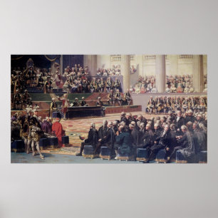 Póster Abertura del general de estados en Versalles