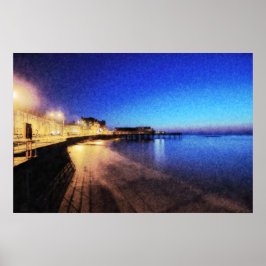 Póster Aberystwyth en Poster nocturno