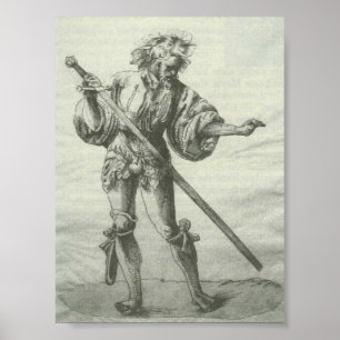 Póster Abgerissener Krieger