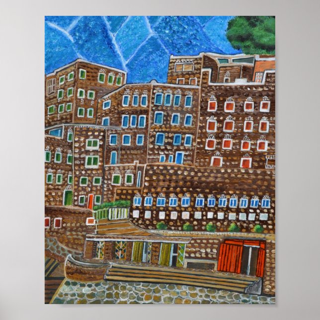 Póster Abha, Arabia Saudita (Frente)