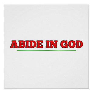 Póster Abide a DIOS