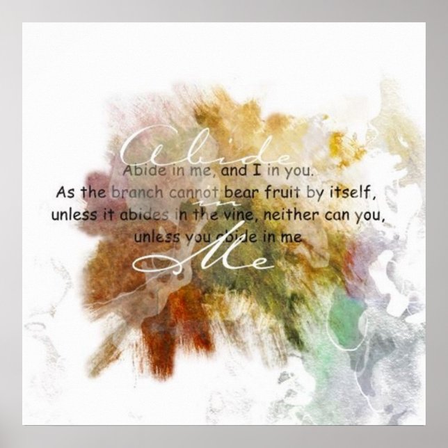 Póster Abide en mi Poster (Frente)