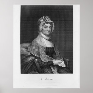 Póster ABIGAIL ADAMS de una pintura original de G. Stuart