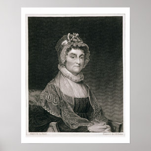 Póster Abigail Adams, grabado por G.F. Storm (fl.c.1834)