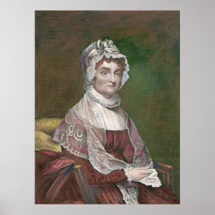 Póster Abigail Adams más adelante en vida, por Gilbert