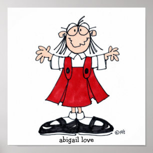 Póster abigail love poster