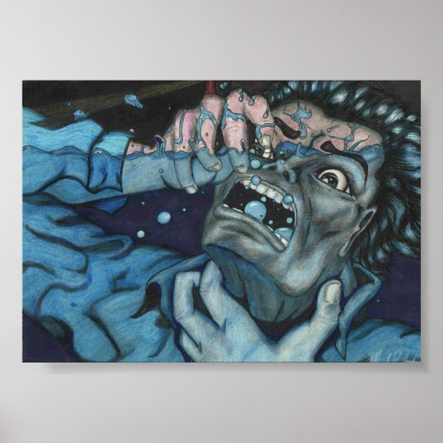 Póster Abismo azul (Frente)