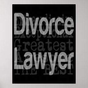 Póster Abogado divorciado Extraordinario