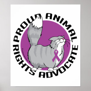 Póster Abogado orgulloso de los derechos de los animales