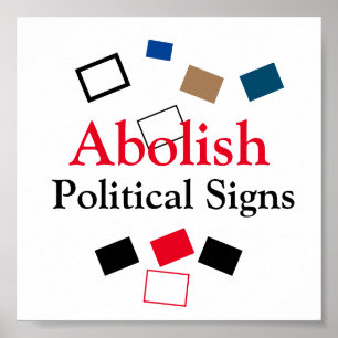Póster Abolir los Rótulos políticos