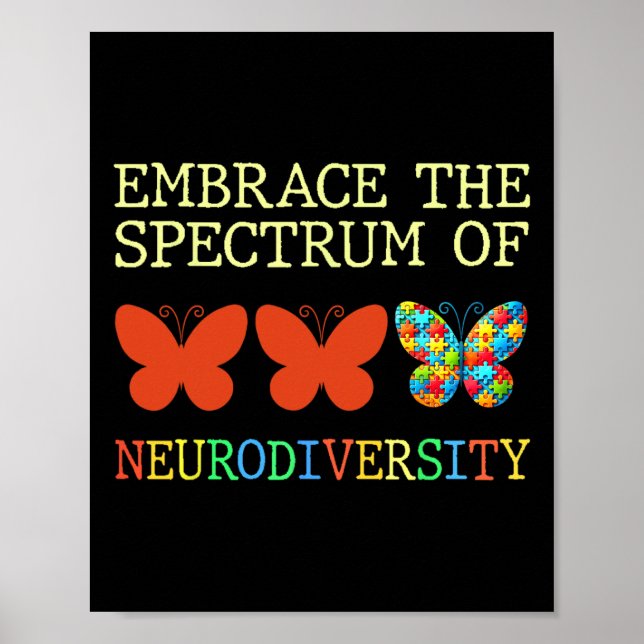Póster Abordar El Espectro Del Autismo De La Neurodiversi (Frente)