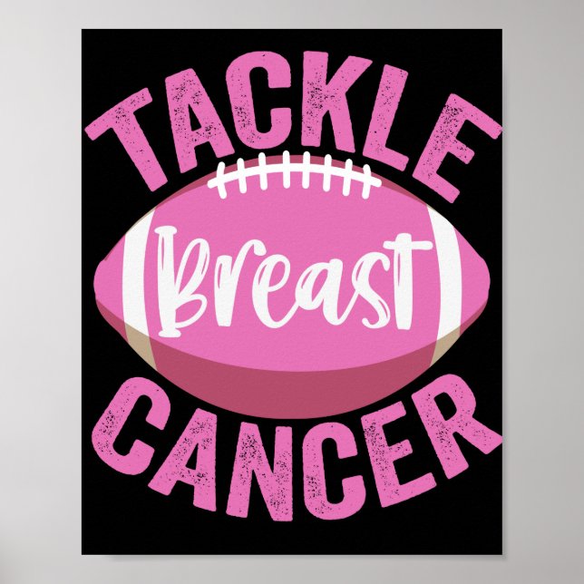 Póster Abordar el tema del cáncer de mama Divertido regal (Frente)