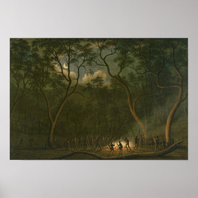 Póster Aboriginal Coroboree in Van Diemen's Land (Frente)