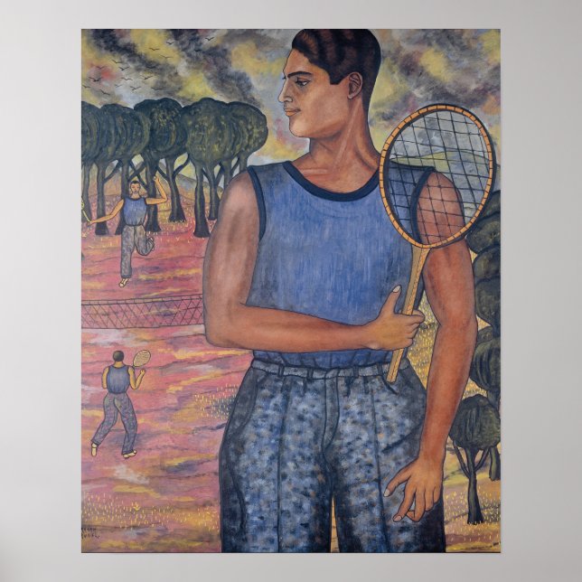 Póster Abraham Ángel El Jugador De Tenis (Frente)