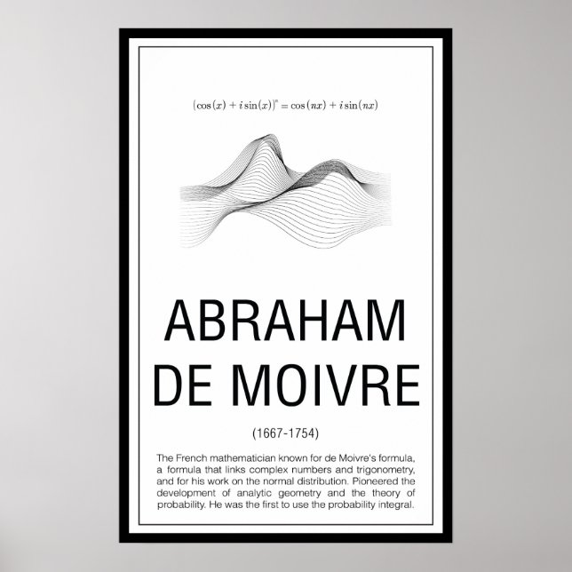 Póster Abraham De Moivre (Frente)