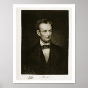 Póster Abraham Lincoln, 16º presidente de Estados Unidos