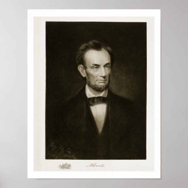 Póster Abraham Lincoln, 16º presidente de Estados Unidos (Frente)