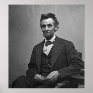 Póster Abraham Lincoln 1865