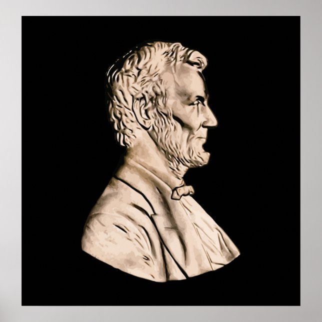 Póster Abraham Lincoln Bust (Frente)