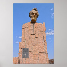 Póster Abraham Lincoln Bust, Wyoming