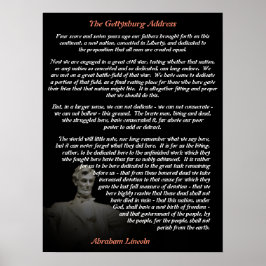 Póster Abraham Lincoln - El discurso de Gettysburg