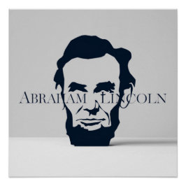 Póster Abraham Lincoln Elegance Serif Typography
